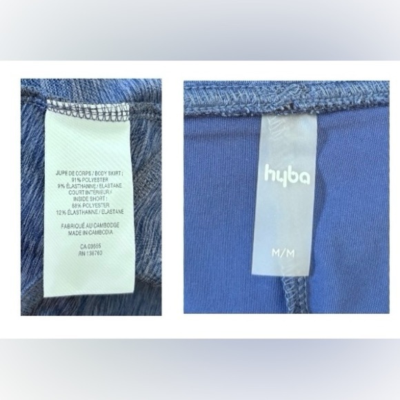 NWOT, HYBA, Heather Navy Blue Athletic Skort, Size Medium 🏃♀️➡️ - Picture 9 of 11